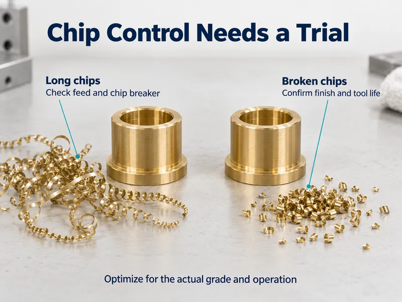 Lead-Free Brass for CNC Machining-chip-control